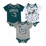 Philadelphia Eagles Infant All Day Play 3 - Piece Bodysuit Set - NFL - 24330111401