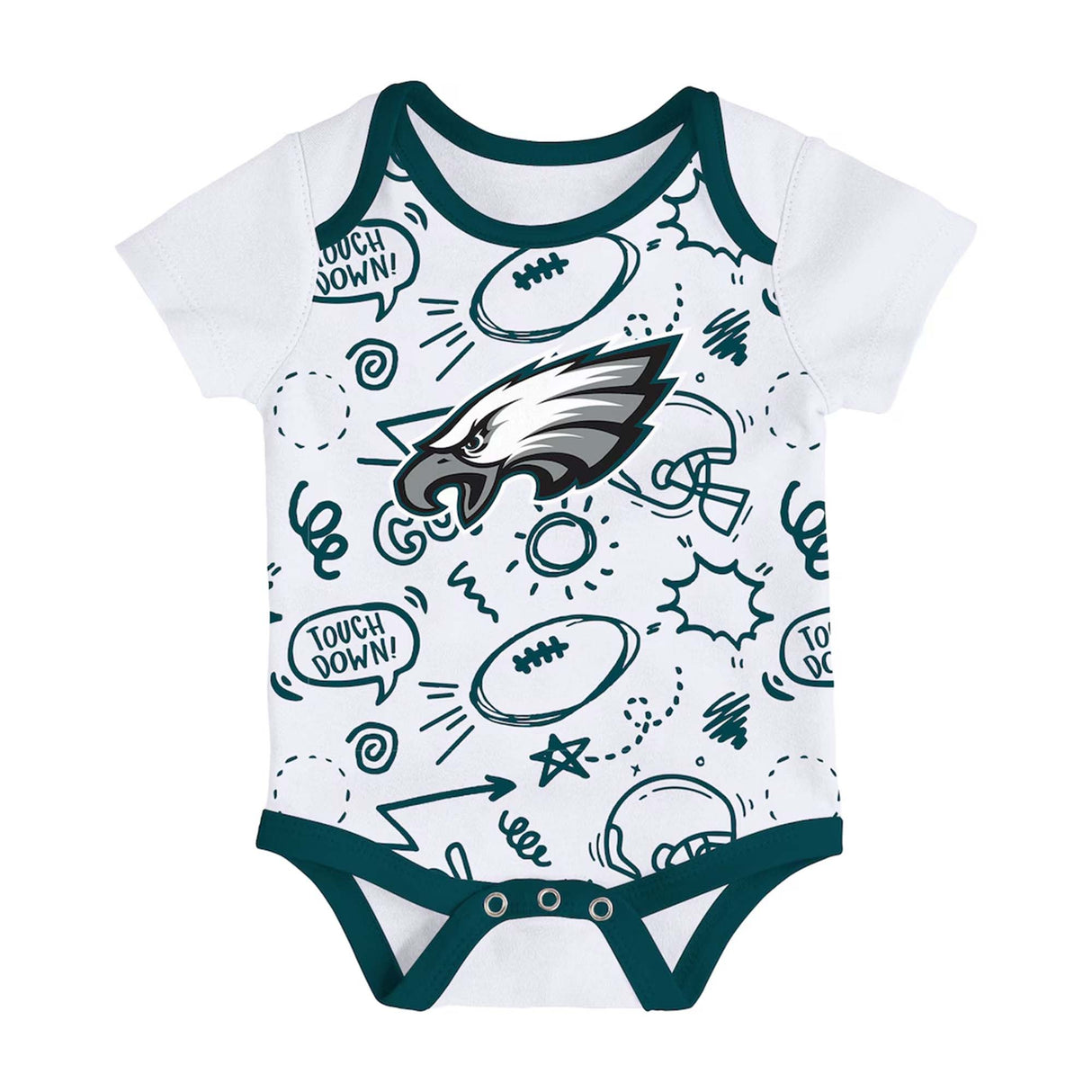 Philadelphia Eagles Infant All Day Play 3 - Piece Bodysuit Set - NFL - 24330111401