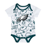 Philadelphia Eagles Infant All Day Play 3 - Piece Bodysuit Set - NFL - 24330111401