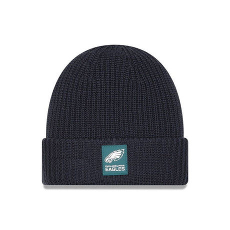 Philadelphia Eagles Navy Cuffed Knit Beanie - New Era - 