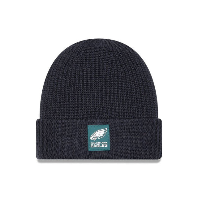 Philadelphia Eagles Navy Cuffed Knit Beanie - New Era - 
