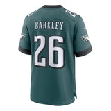 Philadelphia Eagles Saquon Barkley 26 Midnight Green Nike Game Jersey - Nike - 2304401114417