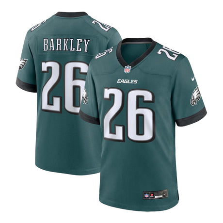 Philadelphia Eagles Saquon Barkley 26 Midnight Green Nike Game Jersey - Nike - 2304401114417