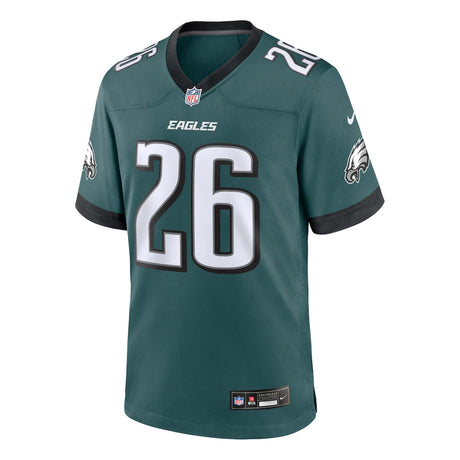 Philadelphia Eagles Saquon Barkley 26 Midnight Green Nike Game Jersey - Nike - 2304401114417