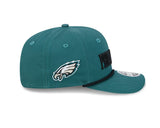 Philadelphia Eagles Wordmark Green 9SEVENTY Rope Stretch - Snap Hat - New Era - 237404114