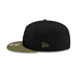 Philadelphia Phillies 1925 Liberty Bell Side Patch Black & Olive 59FIFTY Fitted Hat - New Era - 23862142001