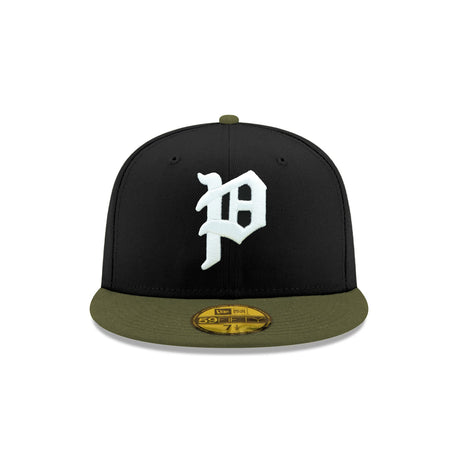 Philadelphia Phillies 1925 Liberty Bell Side Patch Black & Olive 59FIFTY Fitted Hat - New Era - 23862142001