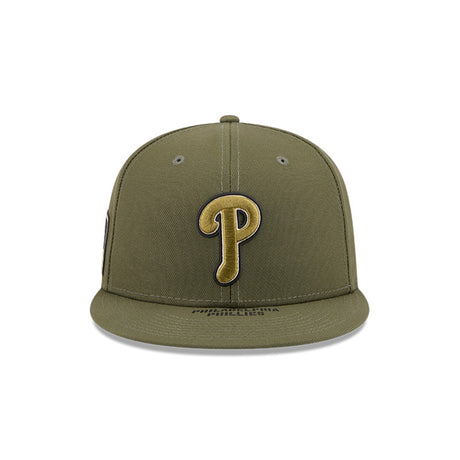 Philadelphia Phillies Armed Forces Day Olive 59FIFTY Fitted Hat - New Era - 37090242003