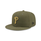 Philadelphia Phillies Armed Forces Day Olive 59FIFTY Fitted Hat - New Era - 37090242003
