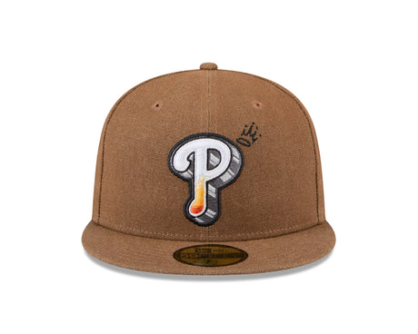 Philadelphia Phillies Canvas Camel 59FIFTY Fitted - New Era - 