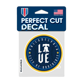 Philadelphia Phillies City Connect 4x4 Perfect Cut Decal - Wincraft - 3271420