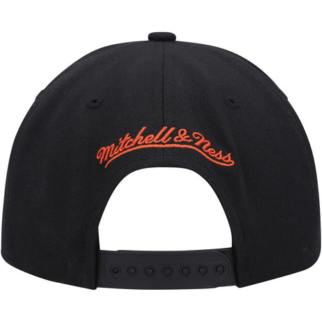 Phoenix Suns Black Hardwood Classics Essentials Snapback Hat - Mitchell & Ness - 
