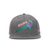 Phoenix Suns Gray Hardwood Classics 25th Anniversary Fitted Hat - Mitchell & Ness - 31002201