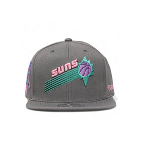 Phoenix Suns Gray Hardwood Classics 25th Anniversary Fitted Hat - Mitchell & Ness - 31002201
