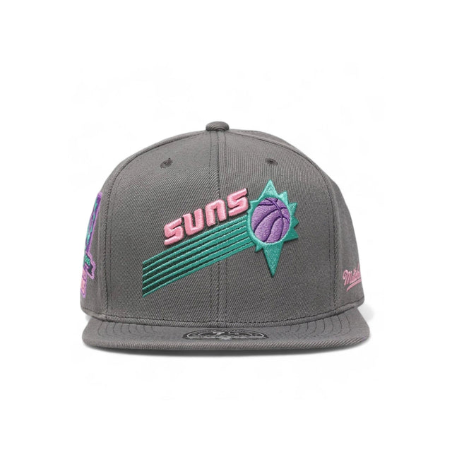 Phoenix Suns Gray Hardwood Classics 25th Anniversary Fitted Hat - Mitchell & Ness - 31002201