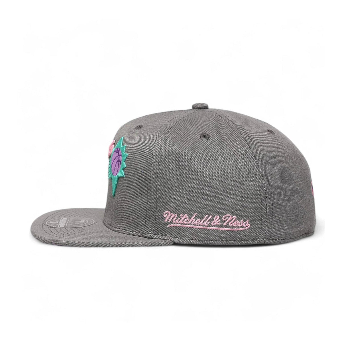 Phoenix Suns Gray Hardwood Classics 25th Anniversary Fitted Hat - Mitchell & Ness - 31002201