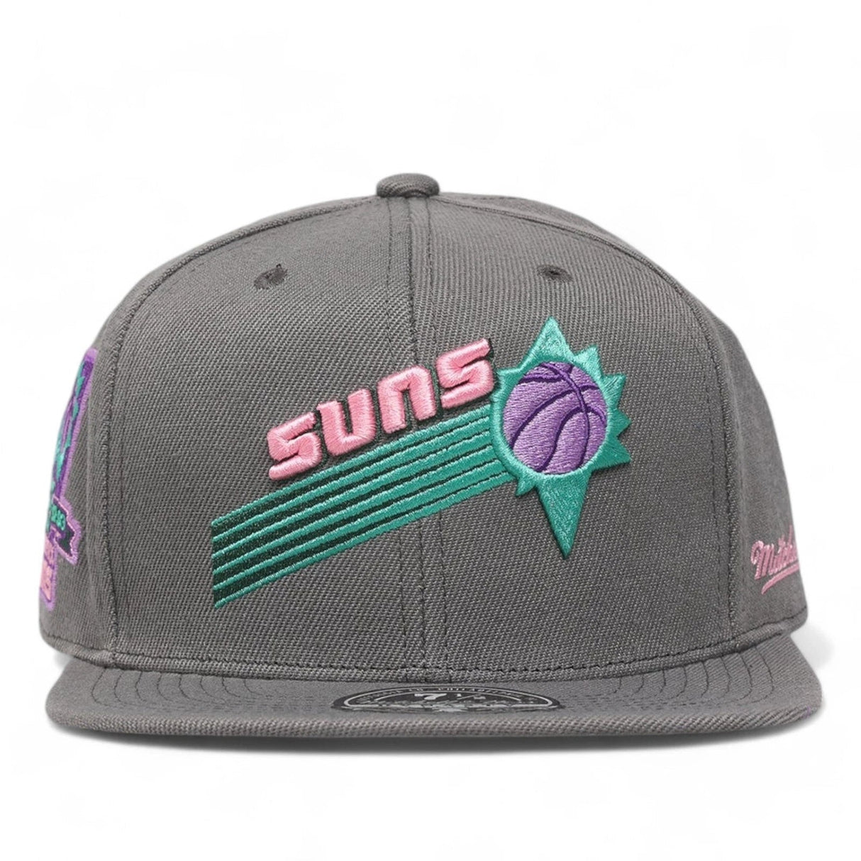 Phoenix Suns Gray Hardwood Classics 25th Anniversary Fitted Hat - Mitchell & Ness - 