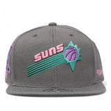 Phoenix Suns Gray Hardwood Classics 25th Anniversary Fitted Hat - Mitchell & Ness - 