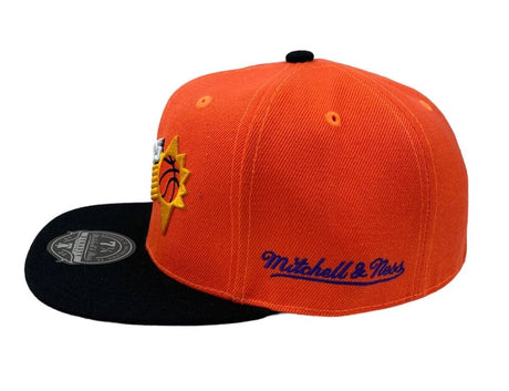 Phoenix Suns Orange/Black Hardwood Classics Dynasty Fitted Hat - Mitchell & Ness - 