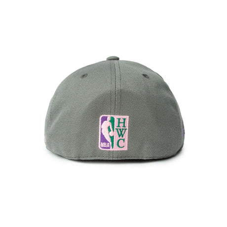 Phoenix Suns Silver Classic Fitted Hat - Mitchell & Ness - 