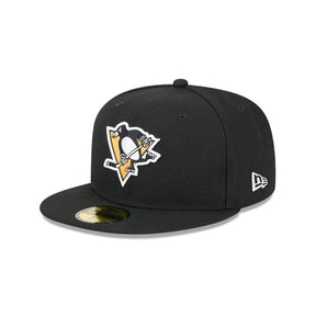Pittsburgh Penguins Team Black 59FIFTY Fitted Hat - New Era - 23500532101