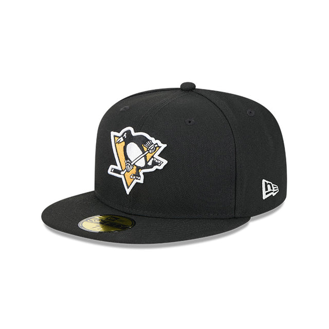 Pittsburgh Penguins Team Black 59FIFTY Fitted Hat - New Era - 23500532101