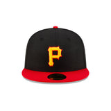 Pittsburgh Pirates Alternate 59FIFTY Black & Red Fitted Hat - New Era - 23332342101