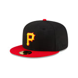 Pittsburgh Pirates Alternate 59FIFTY Black & Red Fitted Hat - New Era - 23332342101