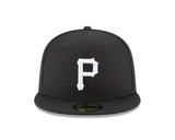 Pittsburgh Pirates Authentic Collection Black and White 59FIFTY Fitted - New Era - 