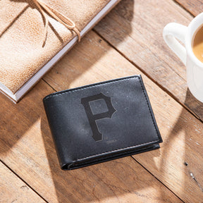 Pittsburgh Pirates Bi - Fold Wallet Black - EG Collective - 801946415107