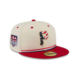 Pittsburgh Pirates Independence Day 2026 Cream Red 59FIFTY Fitted Hat - New Era - 37090342101