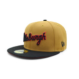 Pittsburgh Pirates Molten Red & Caramel 59FIFTY Fitted - New Era - 