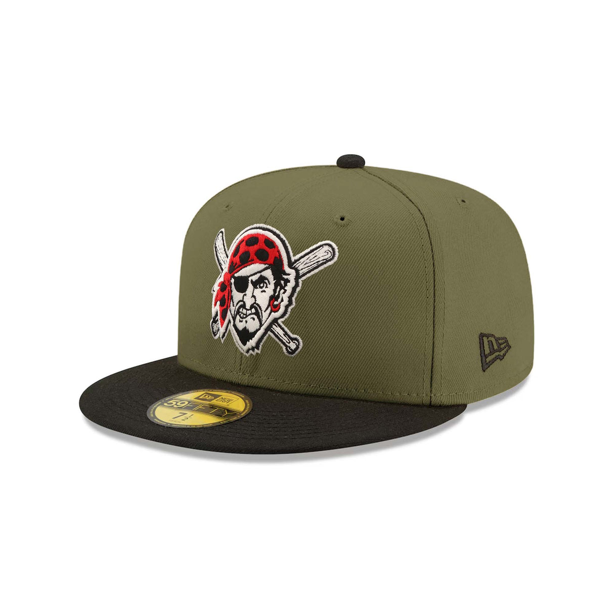 Pittsburgh Pirates Roberto Clemente Patch Olive & Black "Field Issue" 59FIFTY Fitted Hat - New Era - 