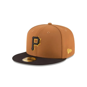 Pittsburgh Pirates Toasted Peanut/Black New Era 59FIFTY Fitted Hat - New Era - 
