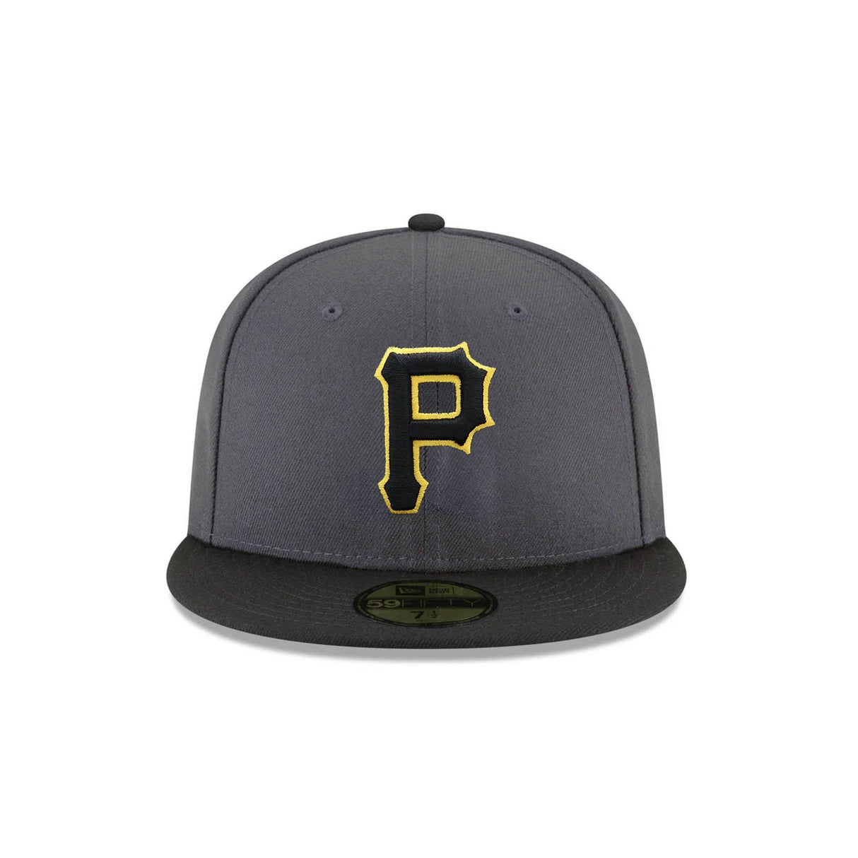 Pittsburgh Pirates Yellow Outline 59FIFTY Fitted - Charcoal & Black - New Era - 