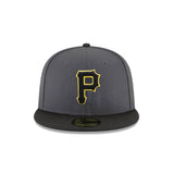 Pittsburgh Pirates Yellow Outline 59FIFTY Fitted - Charcoal & Black - New Era - 