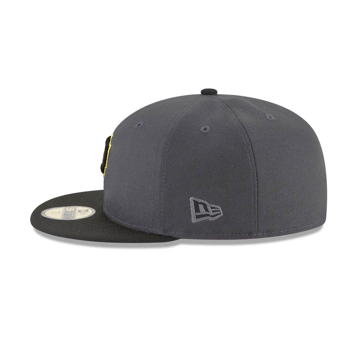 Pittsburgh Pirates Yellow Outline 59FIFTY Fitted - Charcoal & Black - New Era - 