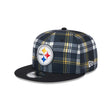 Pittsburgh Steelers 2024 Sideline Statement Plaid 9FIFTY Snapback Hat - New Era - 23950912901