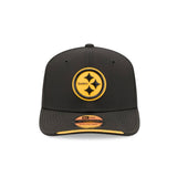 Pittsburgh Steelers 2026 NFL Sideline Collection Black 9SEVENTY Stretch-Snap Hat - New Era - 23850512901