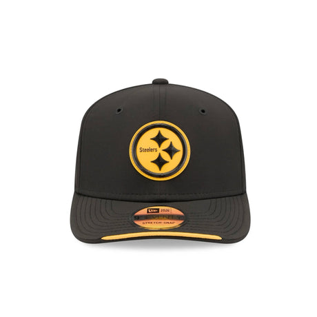 Pittsburgh Steelers 2026 NFL Sideline Collection Black 9SEVENTY Stretch-Snap Hat - New Era - 23850512901
