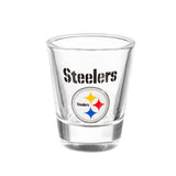 Pittsburgh Steelers 4-Piece Ceramic and Glass 2oz. Shot Glass Set - EG Collective - 801946180203