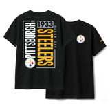 Pittsburgh Steelers Black New Era 2 - Hit Boxy T-Shirt - New Era - 