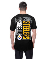 Pittsburgh Steelers Black New Era 2 - Hit Boxy T-Shirt - New Era - 