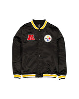 Pittsburgh Steelers Black Satin Classics Jacket - New Era - 