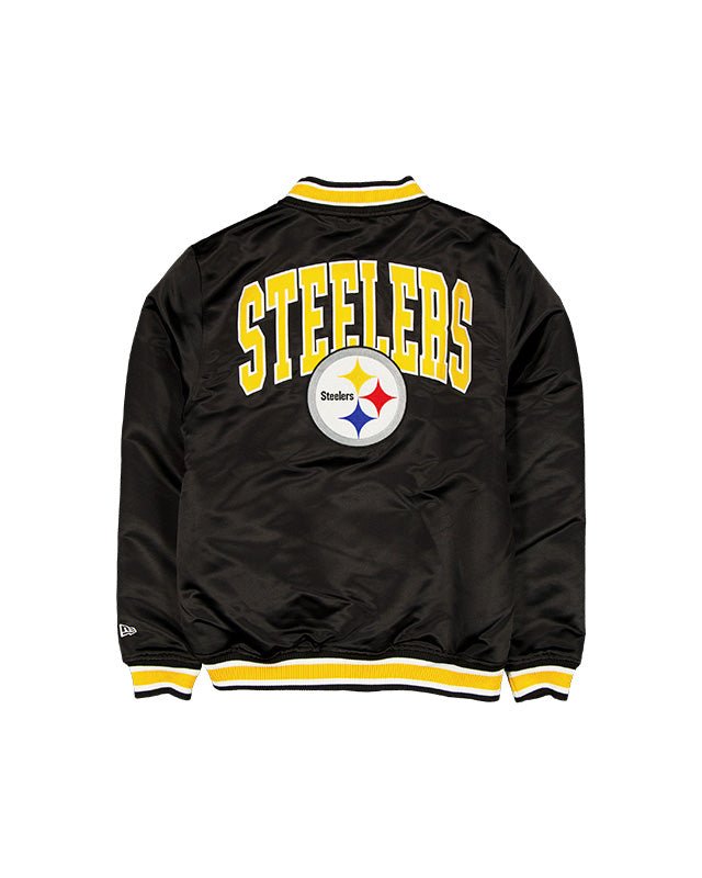 Pittsburgh Steelers Black Satin Classics Jacket - New Era - 
