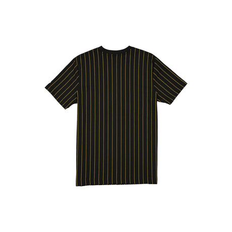 Pittsburgh Steelers Black & Yellow Pinstripe New Era Throwback T-Shirt - New Era - 