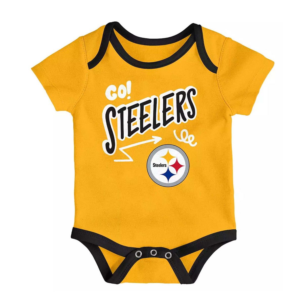 Pittsburgh Steelers Infant All Day Play 3 - Piece Bodysuit Set - NFL - 24330112901