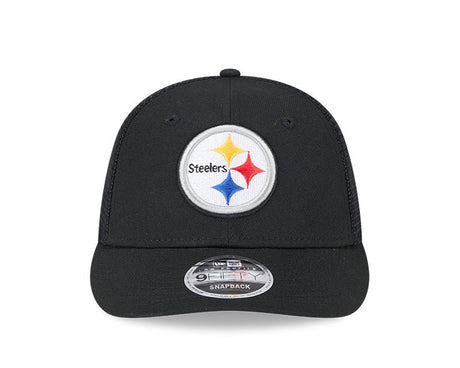 Pittsburgh Steelers Logo Black 9FIFTY Snapback Trucker Hat - New Era - 23850212901
