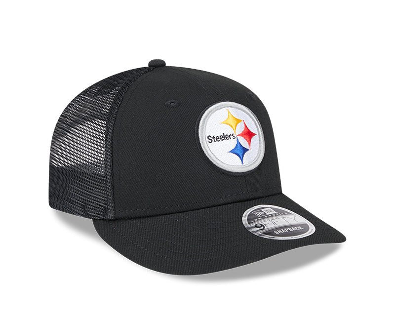 Pittsburgh Steelers Logo Black 9FIFTY Snapback Trucker Hat - New Era - 23850212901