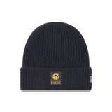 Pittsburgh Steelers Navy Cuffed Knit Beanie - New Era - 